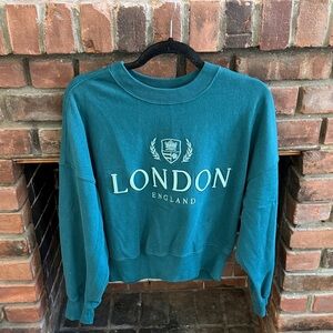 Abercrombie & Fitch Teal Sweatshirt